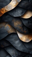 Obraz premium beautiful abstract black, beige and ivory background with waves 