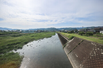 Japanese countryside village scenery in Fukuoka May 15 2024