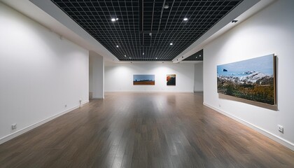 Obraz premium Art gallery: gallery for sculptures.