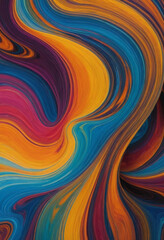  Abstract liquid shapes in motion. 