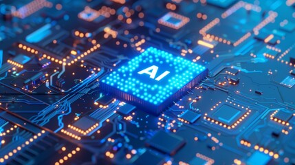 Fototapeta premium High-Tech Digital Concept 3D Rendering of 