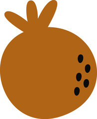 Pomegranate Hand Drawn Fruit