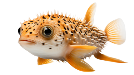 A puffer fish transparent background.