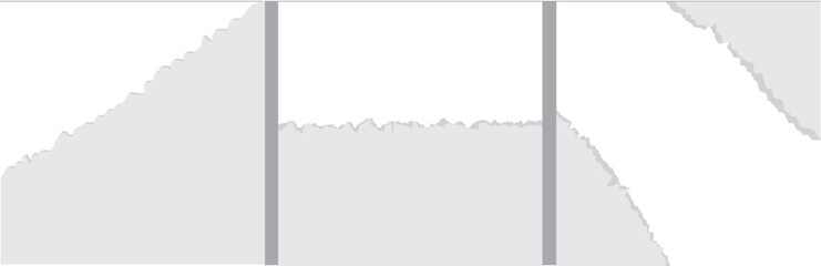 set of torn paper vector design