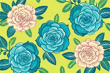seamless pattern with roses