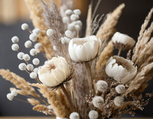 Naklejka premium Suszone kwiaty