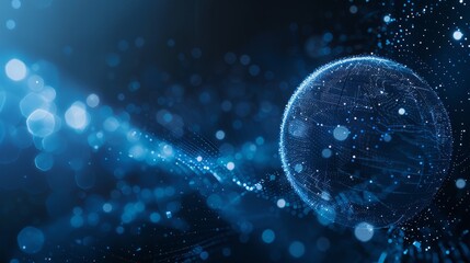 Digital earth. Stunning illustration of a digital globe, symbolizing global communication, technology, and the interconnected world.