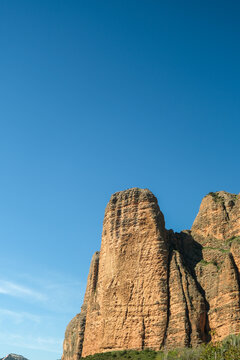 Cliff Mallos de Riglos in Espagna 