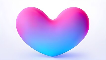 Abstract blur gradient heart shape in pastel