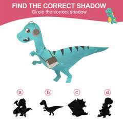 Find the correct shadow. Circle the correct shadow. Worksheet for kid. Matching shadow game for children. Printable activity page for kids