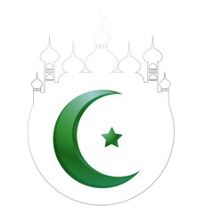 Pakistan independence day. Vector illustration