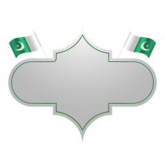 Pakistan independence day. Vector illustration