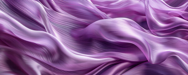 Obraz premium Abstract flowing purple fabric texture, close-up