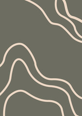 Abstrakcyjny plakat w formacie A3 z geometrycznymi artystycznymi wzorami © VILKTERIO