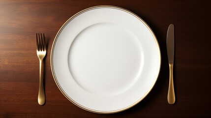 Elegant wedding event  table setting with blank menu card mockup for reservations