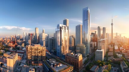 Sunrise Over Toronto Skyline