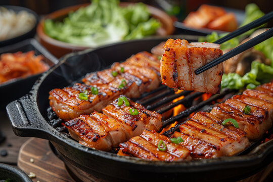 grilled pork ribs
