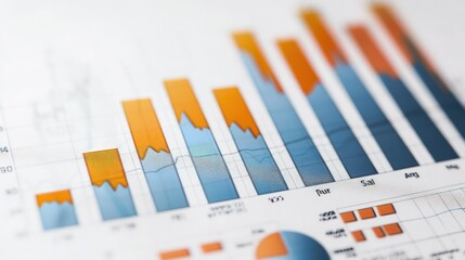 A bar graph with a massive spike in stock values, indicating a sudden market surge, on a clean white background.