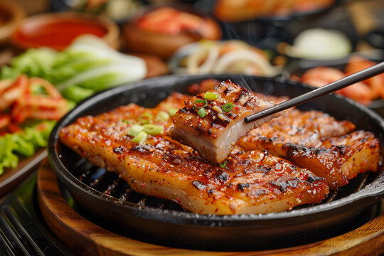 grilled chicken with vegetables
