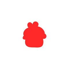 Silhouette doodle valentine's day elements collection. Collection of cute hand drawn icons with heart, letter, bird, cake, gift, potion, phone. Vector illustration. Design for prints, cards 