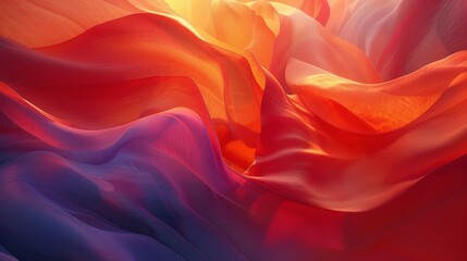 Obraz premium An exceptional presentation of lively colors and flowing forms skillfully blending with light and darkness