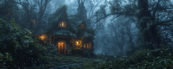 Dragon's Lair: Mystical Abode, 4K hyperrealistic photo
