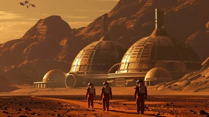 Analyzes the challenges and considerations involved in building a human colony on Mars. including housing design, sustainability, and resource use.