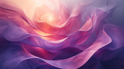 Obraz premium Abstract floral petals in warm gradient colors