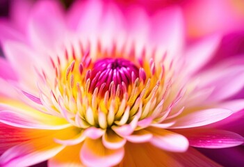 Obraz premium intricate whimsical flower patterns showcased stunning detail vibrant colors unique designs, botanical, petal, bloom, style, textile, artwork, decoration