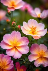Fototapeta premium intricate floral patterns captured detail delicate lines vibrant colors showcasing beauty, design, nature, colorful, petals, leaves, blooms, arrangement