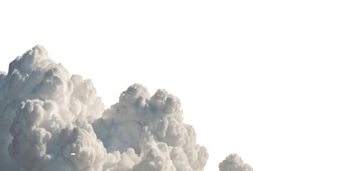 Realistic vector cutout clean white cloud transparent backgrounds special effect. Concept of storm and cloudscape. Fog or cloud on an isolated transparent background.