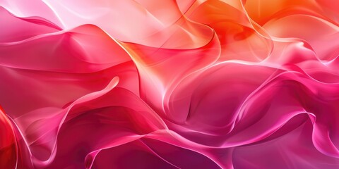 Obraz premium Pink and Red Fabric Close-Up