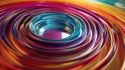 Colorful Round Object Close Up