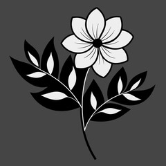 Fototapeta premium Monochromatic Floral Patterns