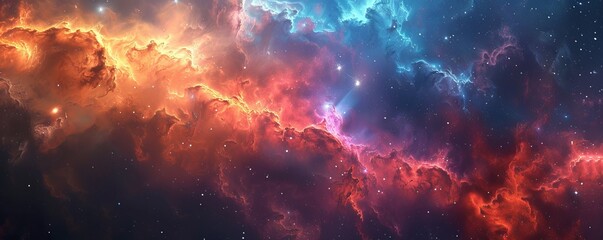 Fototapeta premium Galactic Space Texture Background, 4K hyperrealistic photo