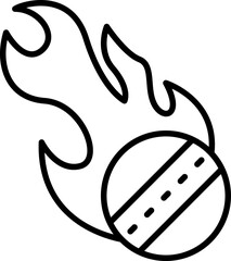 Fire cricket icon