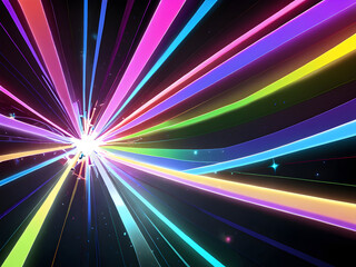 abstract background with rays ,Ai generated 