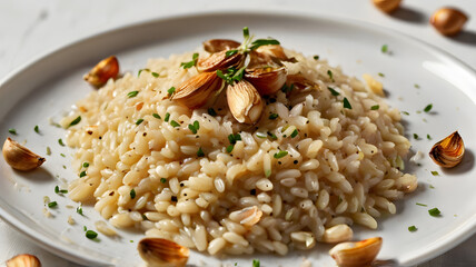 roasted garlic and Parmesan risotto