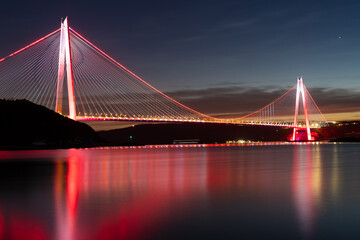 Fototapeta premium Yavuz Sultan Selim Bridge in Istanbul, Turkiye