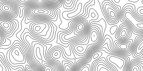 Fototapeta premium Abstract Topographic map background with wave line. Panorama view gradient multicolor wave curve lines banner background design. Vector illustration. wave Line topography map contour background.