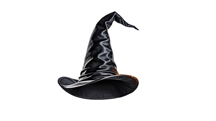 black wizard hat isolated on white background