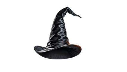 black wizard hat isolated on white background