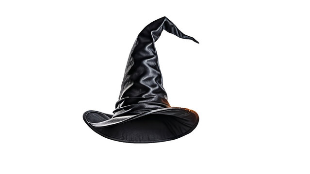 black wizard hat isolated on white background