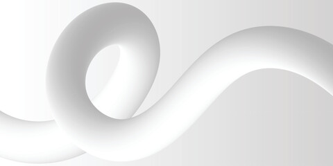 WHITE GRAY GRADIENT FLORAL SPIRAL 3D WEB BANNER MOSTLY USED IN CORPORATE BUSINESS PRESENTATION VECTOR DESIGN