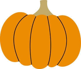 Pumpkin Hand Drawn Vegetable