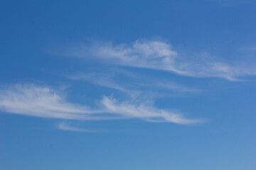 White cloud in blue sky nature