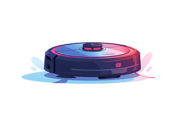 A sleek robotic vacuum cleaner design, showcasing modern technology with a stylish and compact appearance for efficient cleaning.