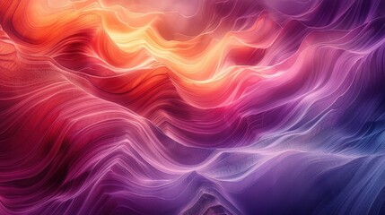 Obraz premium Mesmerizing Waves of Vibrant Color: An Abstract Masterpiece