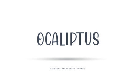 Elegant Minimalist Serif Alphabet Font Set – Modern and Classic Lettering

