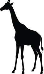 Giraffe silhouette vector